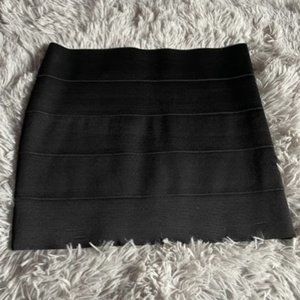 URBAN BEHAVIOR, Black Bodycon Mini Skirt, Size M.